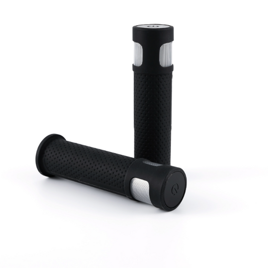 LED bike handlebar grips USB-C rechargeable - 12 light modes
