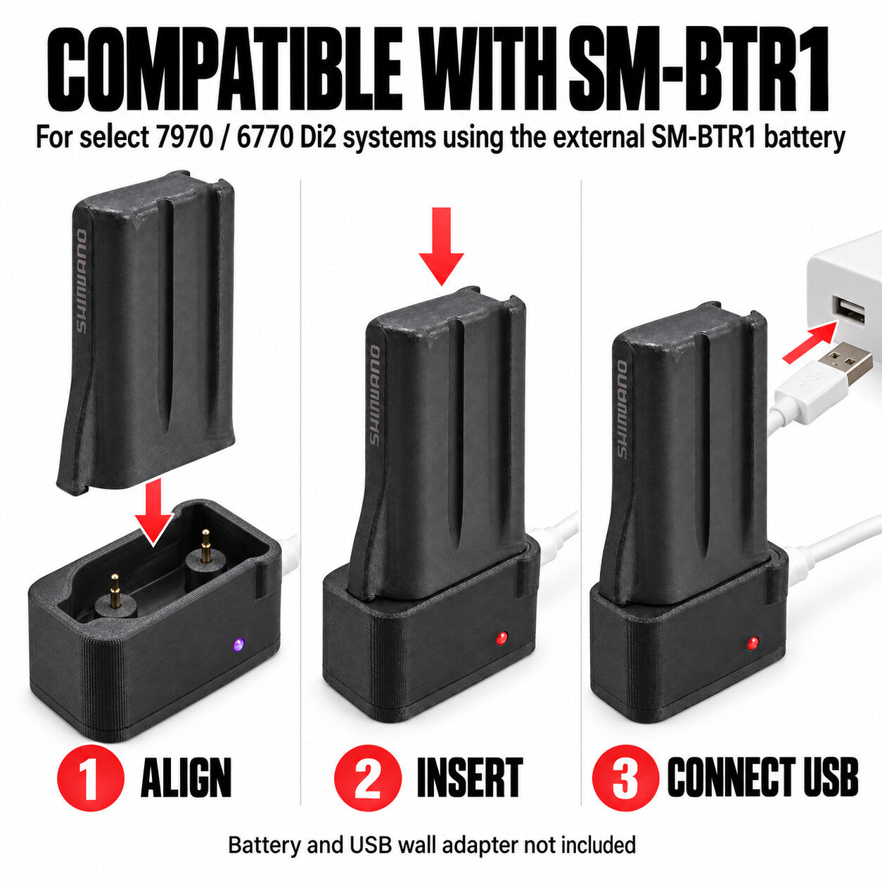 V4 | SM-BTR1 compatibility and three-step charging dock use guide