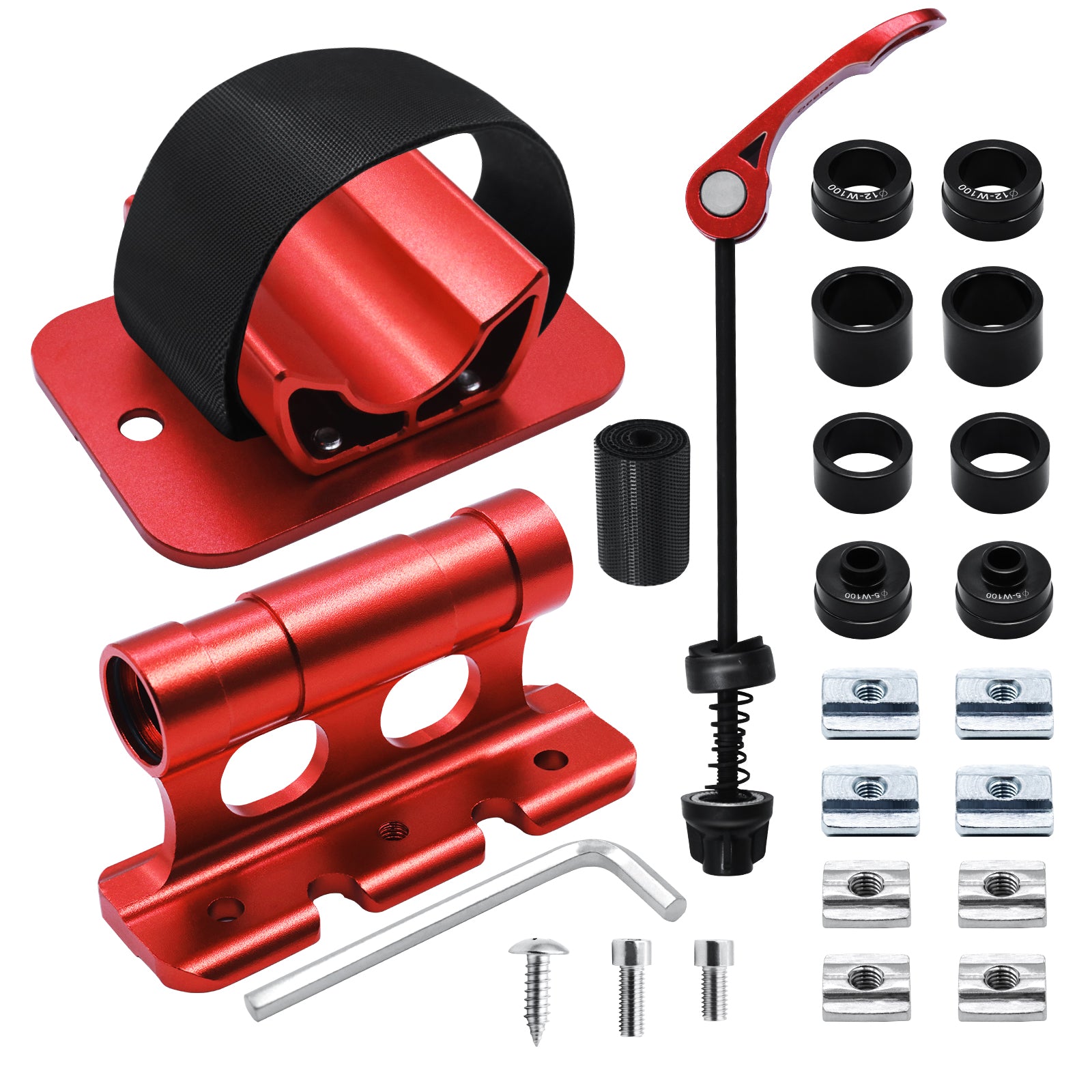 Bike fork mount car roof rack carrier - quick release thru axle