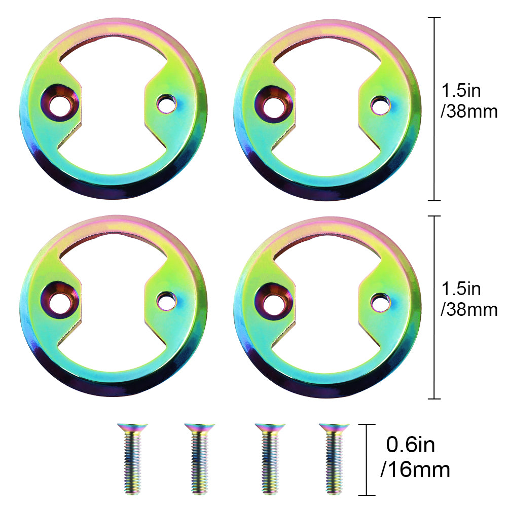 Titanium Pedal Cleat Plate Bow Tie | GodLOL Wahoo Speedplay PRO MTB Compatible