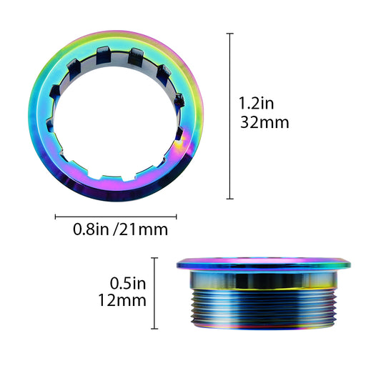 12-Speed Titanium Alloy Freewheel Lockring Cover - MS Hub - Image 2
