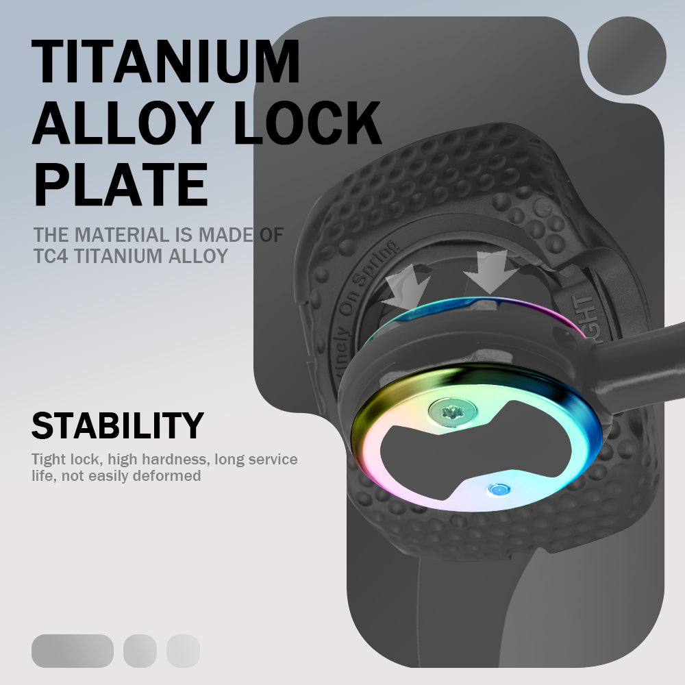 Titanium Pedal Cleat Plate Bow Tie | GodLOL Wahoo Speedplay PRO MTB Compatible