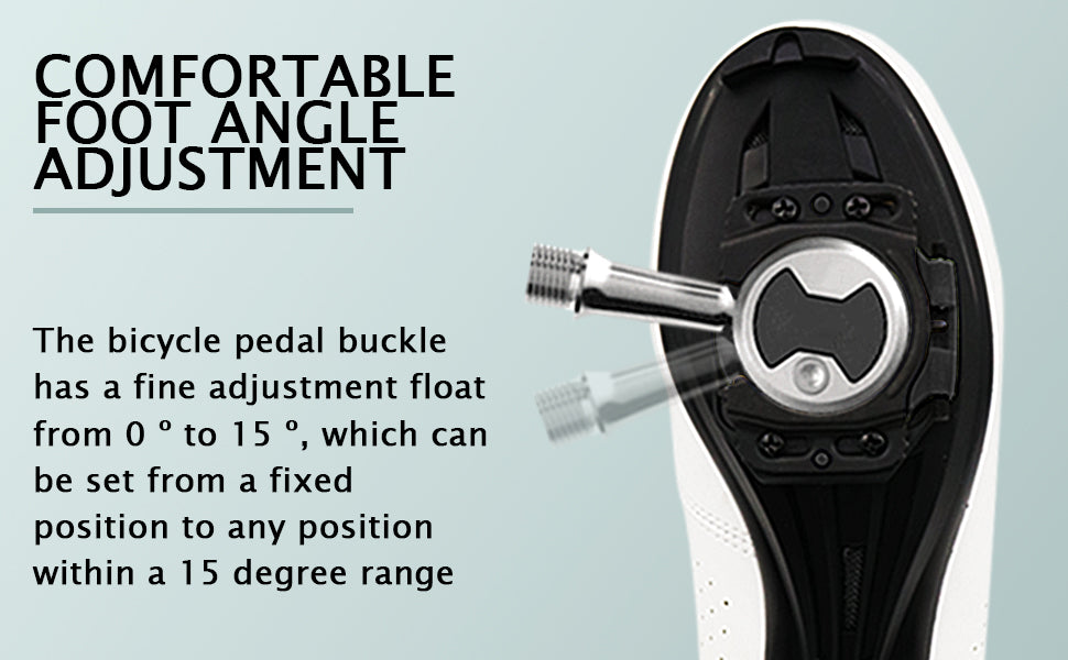 Quick Release Cycling Cleats - Self-Locking Aerodynamic Wide Platform - Image 9