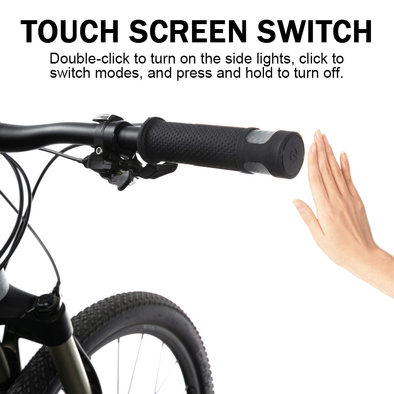 Bicycle Handlebar Grips with LED Lights - USB-C Rechargeable - Image 7