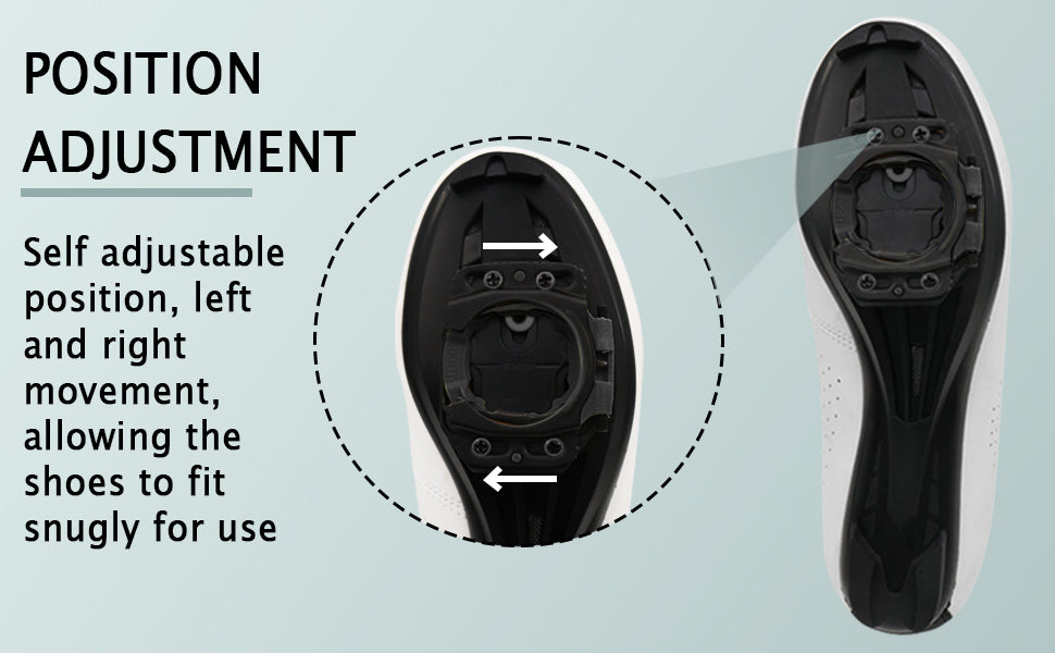 Quick Release Cycling Cleats - Self-Locking Aerodynamic Wide Platform - Image 8