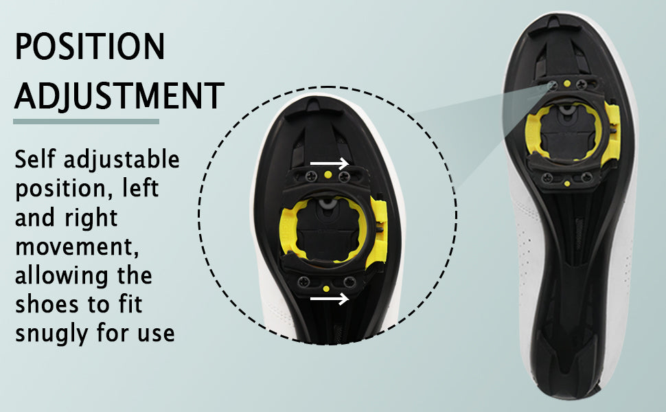 Quick Release Cycling Cleats - Self-Locking Aerodynamic Slim Profile - Image 7
