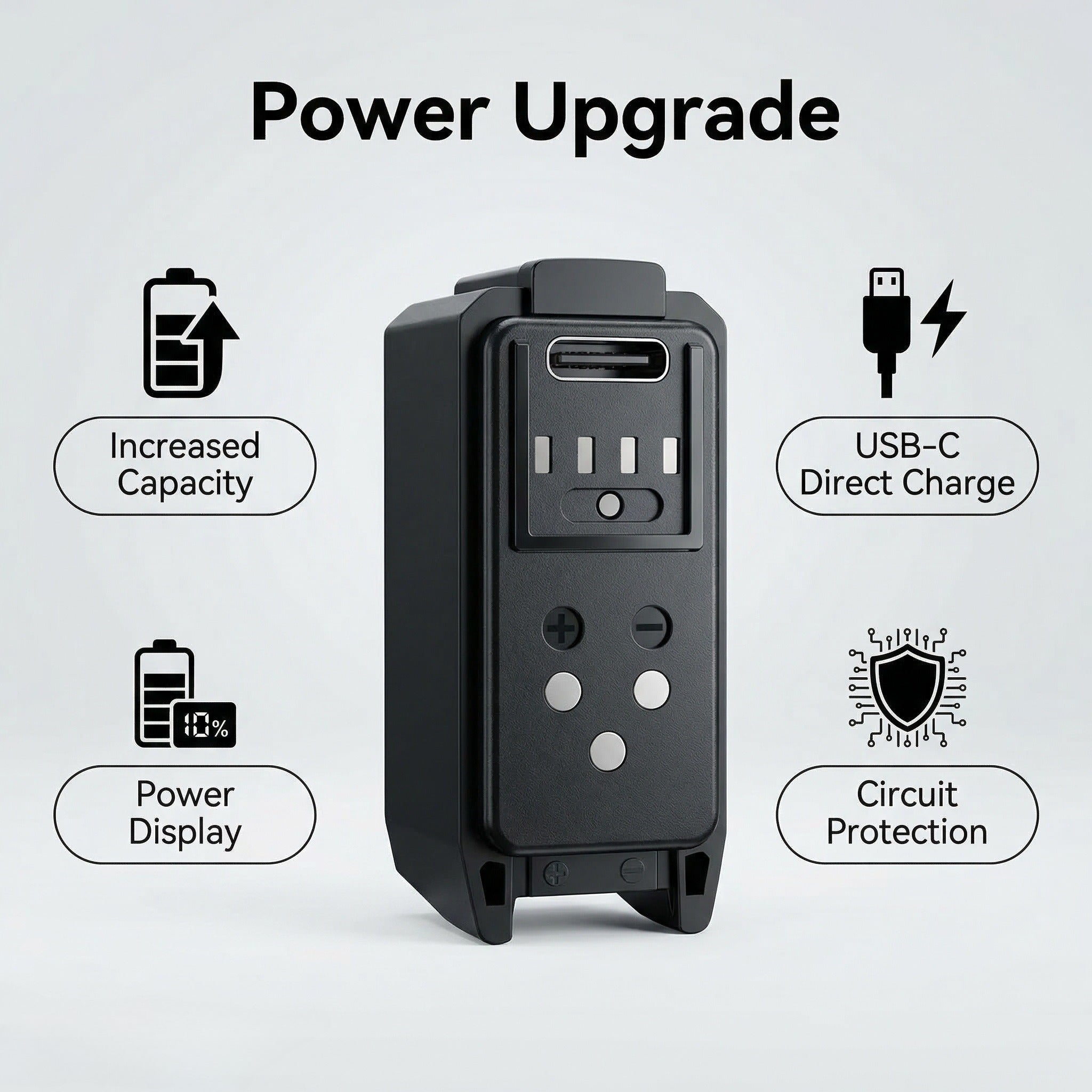 ALLTOO SRAM AXS USB-C Battery Replacement 500mAh | Higher Capacity Spare